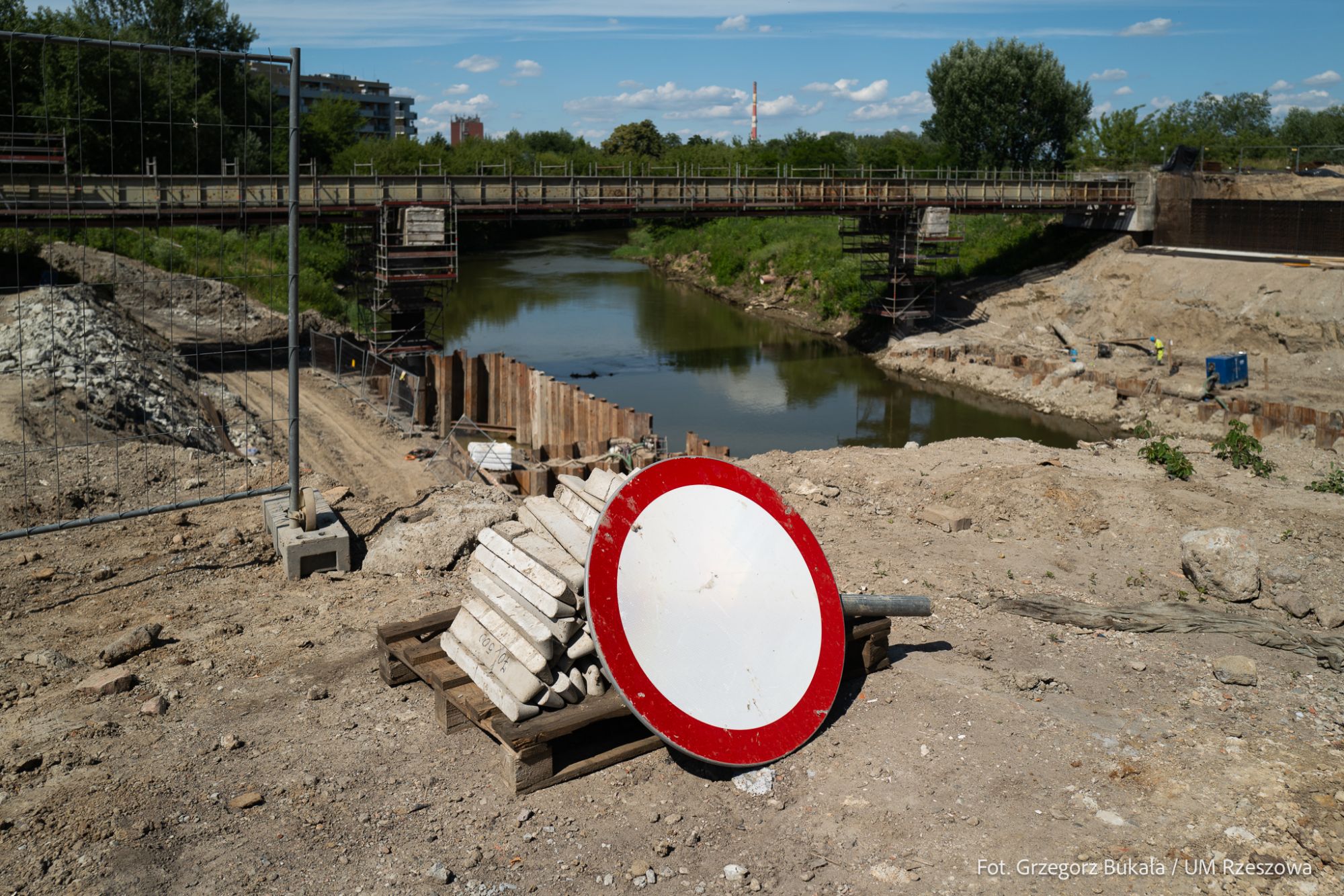 zdjęcie z placu budowy Wisłokostrady w Rzeszowie,fot. Gegorz Bukała, Urząd Miasta Rzeszowa